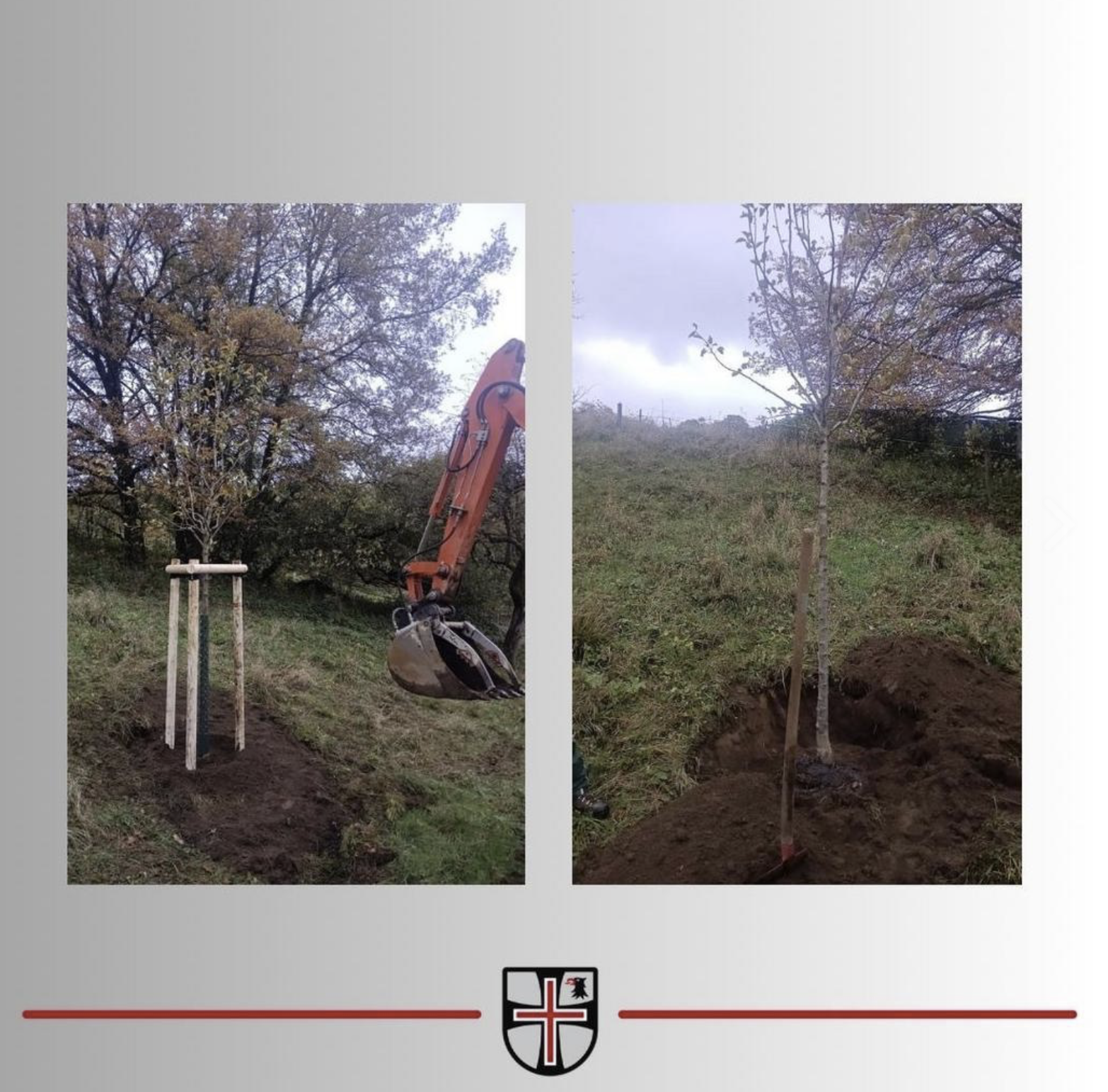 Pflanzung neuer Obstbäume in der Gemeinde Kadenbach