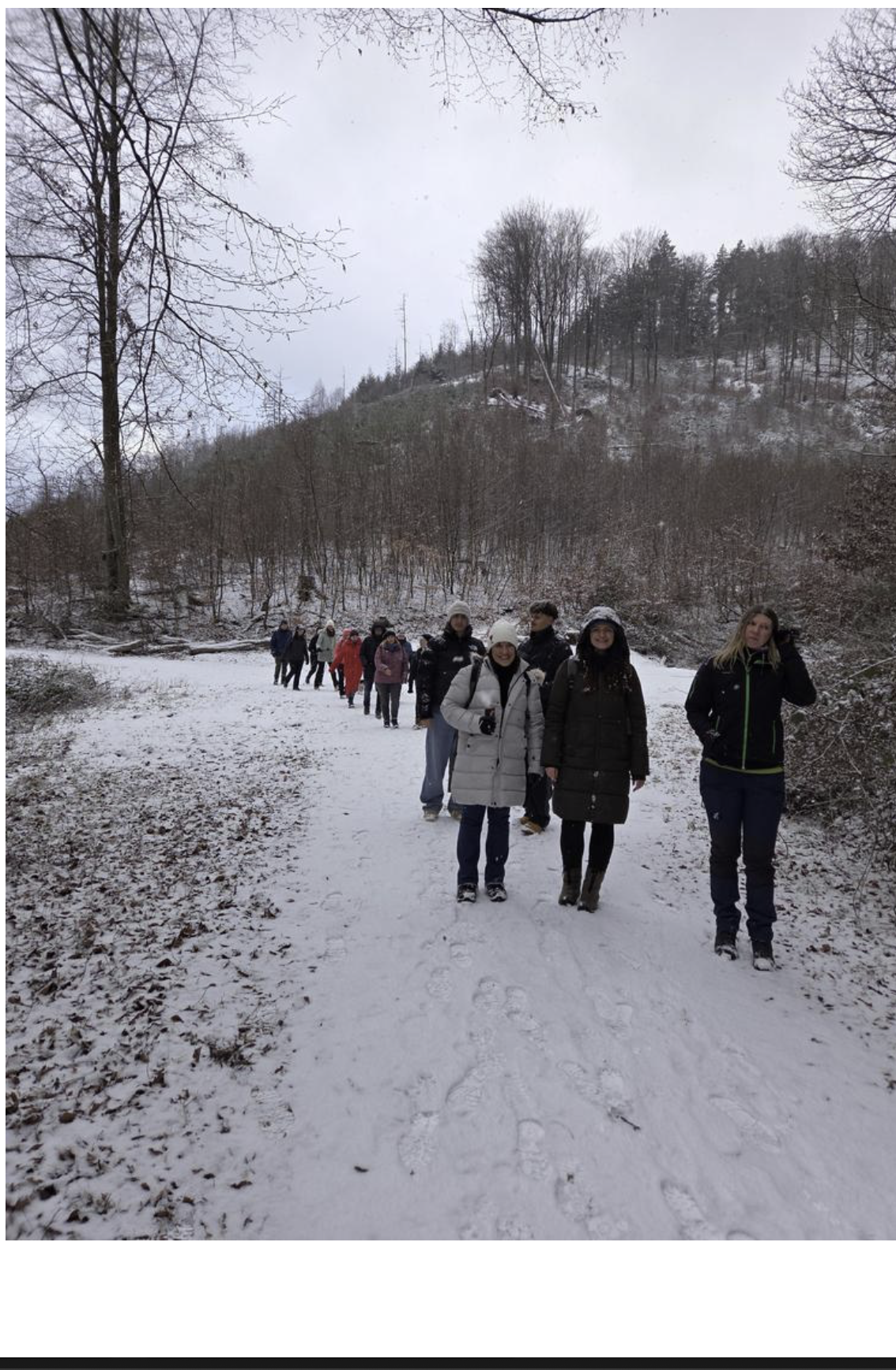 Die Tennisabteilung startete in das neue Jahr mit einer Winterwanderung